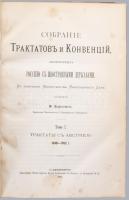 Fedor Fedorovich Martens. szerk: Recueil des traités et conventions conclus par la Russie avec les p...