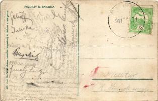 1911 Bakar, Szádrév, Bukar, Bukkari, Buccari; kikötő, gőzhajó / port, steamship (fa)