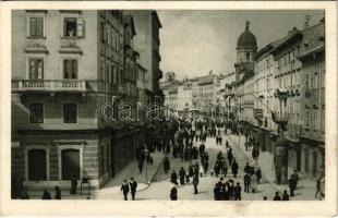 1914 Fiume, Rijeka; Corso / Korzó / street, promenade (fl)