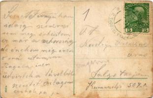 Ceská Trebová, Böhmisch Trübau; Nádrazí / railway station, locomotive, trains (EB)