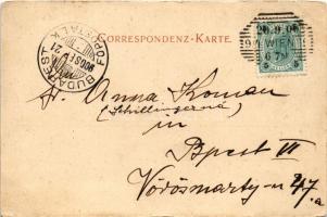 1900 Wien, Vienna, Bécs; Gumpendorferstrasse / street view, shops (crease)