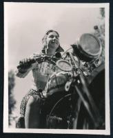 cca 1940-1950 "Szelíd motoros", jelzetlen fotó, 6×4,5 cm