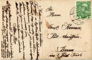 1912 Trafoi (Stelvio, Stilfs; Südtirol); Trafoi Hotel with autobus. photo (fl)