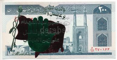 Irán 1982-2004(DN) 200R nem hivatalos, ünnepi felülnyomással, talizmán bankjegy T:UNC
Iran 1982-200...