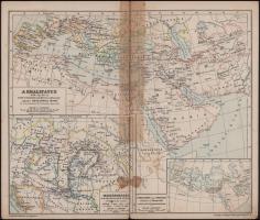 cca 1900 Magyarország és Európa történelmét bemutató térképek, 8 db, rajzolta: Kogutowicz Manó, Bp.,...