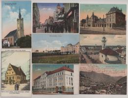 24 db RÉGI elcsatolt magyar város képeslap / 24 pre-1945 town postcards from the Hungarian Kingdom