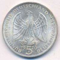 Német Szövetségi Köztársaság 1970F 5M Ag "Beethoven" T:AU kis patina
Federal Republic of ...