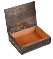 Jónás Ilona iparművész díszdoboz, jelzett, 9x12 cm