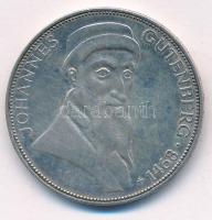 Német Szövetségi Köztársaság 1968G 5M Ag "Gutenberg János halálának 500. évfordulója" T:AU...