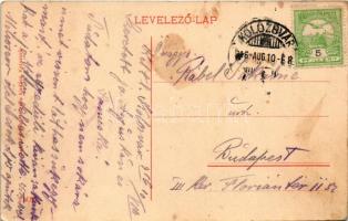 1916 Kolozsvár, Cluj; Fellegvári oldal, Szamos partja. Deák Ferencz tőzsde kiadása / Gruia, Somes ri...