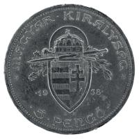 1938. 5P Ag "Szent István" T:XF patina, ph.
Adamo P8.1