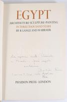 Lange - Hirmer: Egypt. Architecture - Sculpture - Painting in Three Thousand Years. London, 1961, Ph...