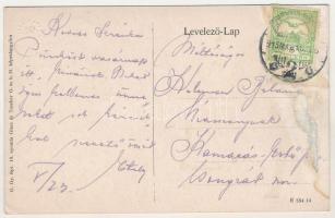 1915 Miskolc, Palóczy utcai izraelita templom, zsinagóga, belső / synagogue interior, Judaica (ázott...