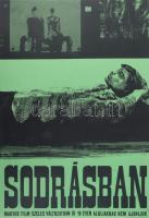 Ernyei Sándor (1924-2000): Sodrásban, 1964. Filmplakát, papír, jelzett a plakáton, Terv Nyomda, hajt...