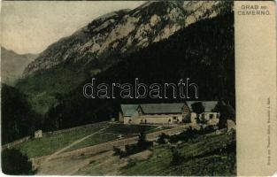 Grab bei Cemerno, Druck von Theodor Böhm (Neustadt am Mettau) / view (worn corners)