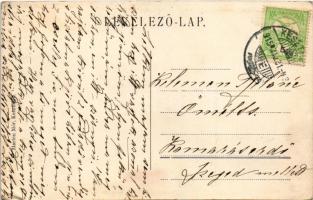 1915 Hévíz, Ella villa. Marton Mór kiadása (ragasztónyom / glue mark)