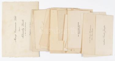 cca 1910-1940 Vegyes névjegykártya tétel, 28 db