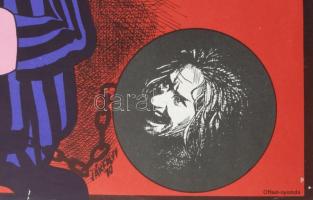 Jákfalvy Tibor (1919-1992): Mr. Zero három élete, 1970. Filmplakát, papír, jelzett a plakáton, Offse...