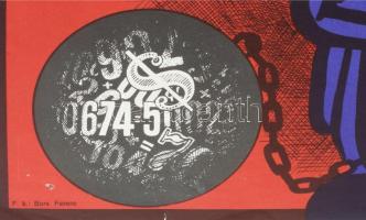 Jákfalvy Tibor (1919-1992): Mr. Zero három élete, 1970. Filmplakát, papír, jelzett a plakáton, Offse...