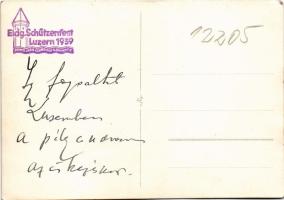 1939 Lucerne, Luzern; group picture on the railway station. Jean Schneider photo