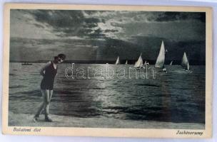 BALATON - Kb. 190 db RÉGI város képeslap 2 albumban / BALATON - Cca. 190 pre-1945 town-view postcard...