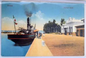 BALATON - Kb. 190 db RÉGI város képeslap 2 albumban / BALATON - Cca. 190 pre-1945 town-view postcard...