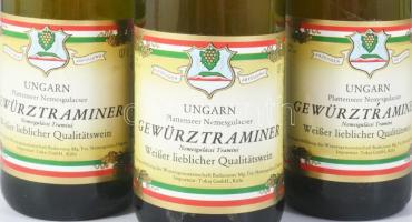 1981 Badacsony, Ungarn Plattenseer Gewürztraminer 1981 Export Monimpex Budapest, Nemesgulácsi Tramin...