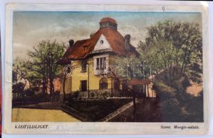 Kb. 190 db RÉGI főleg magyar város képeslap 2 albumban, közte néhány történelmi magyar és külföldi v...