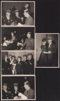 1963-1965 Svájci diákszövetség rendezvényein, ünnepségein készült felvételek, 5 db fotó, a hátoldalo...