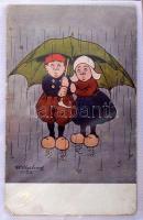 Kb. 160 db főleg RÉGI vegyes zsáner képeslap 2 albumban / Cca. 160 mainly pre-1945 mixed motive post...