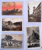 380 db főleg RÉGI magyar város képeslap modern albumba rendezve / 380 mainly pre-1945 Hungarian town...