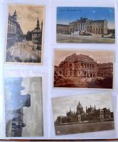 380 db főleg RÉGI magyar város képeslap modern albumba rendezve / 380 mainly pre-1945 Hungarian town...