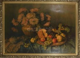 Nagy méretű dekoratív képkeret, nyomattal Belső méret 70x95 cm