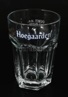 'Hoegaarden' üveg söröskorsó készlet, eredeti dobozában, 6 db, 0,25 l, m: 13 cm