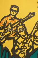 1967 Nyugtalanok. Filmplakát, papír, jelzés nélkül, Offset-nyomda, hajtásnyomokkal, kisebb lapszéli ...