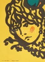 1967 Nyugtalanok. Filmplakát, papír, jelzés nélkül, Offset-nyomda, hajtásnyomokkal, kisebb lapszéli ...