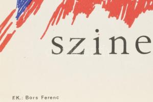 1969 A szarajevói merénylet. Filmplakát, papír, jelzés nélkül, Offset-nyomda, hajtásnyomokkal, 56×38...