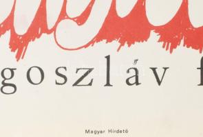 1969 A szarajevói merénylet. Filmplakát, papír, jelzés nélkül, Offset-nyomda, hajtásnyomokkal, 56×38...