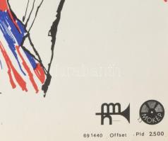 1969 A szarajevói merénylet. Filmplakát, papír, jelzés nélkül, Offset-nyomda, hajtásnyomokkal, 56×38...