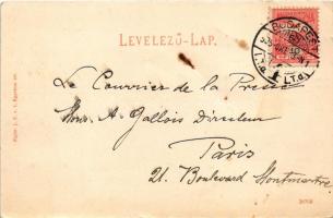 1905 Budapest VIII. Magyar Nemzeti Múzeum. Rigler J.E. rt. kiadása 26708. + "A M. N. Muzeum Iga...