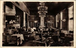 1937 Budapest V. Prince of Wales Dancing Bar, étterem belső. Vigadó tér 1. (EK)