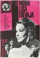 1966 A Mona Lisa tolvaja. Filmplakát, papír, jelzés nélkül, Offset-nyomda, hajtásnyomokkal, lapszéli...
