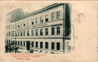 1899 Budapest VIII. Ferenc József tanítók háza. Adakozzatok! Szentkirályi utca 47. (EK)