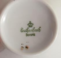 Bavaria vintage virágmintás egyszemélyes reggeliző készlet, csésze alátéttel és desszertes tányér. J...