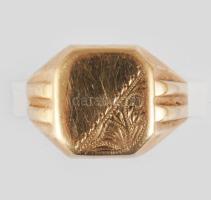 Régi pecsétgyűrű 14 K arany (Au) jelzett 4,56 g m:67