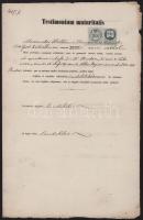 1856-1864 Id. kislődi Hollán Sándor (1846-1919) politikus, államtitkár részére szóló iskolai iratok,...