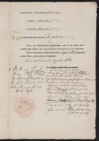 1856-1864 Id. kislődi Hollán Sándor (1846-1919) politikus, államtitkár részére szóló iskolai iratok,...