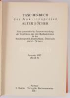 Régi könyvek aukciós árainak katalógusai. 8 év. Taschenbuch der Auktionspreise Alter Bücher. Ausgabe...