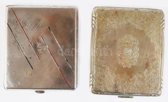 2 db alpakka cigarettatárca 9x8 cm