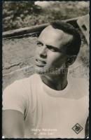 Harry Belafonte német színész autográf aláírása képeslapon